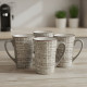 Porcelain Mug Set - 4 Pcs